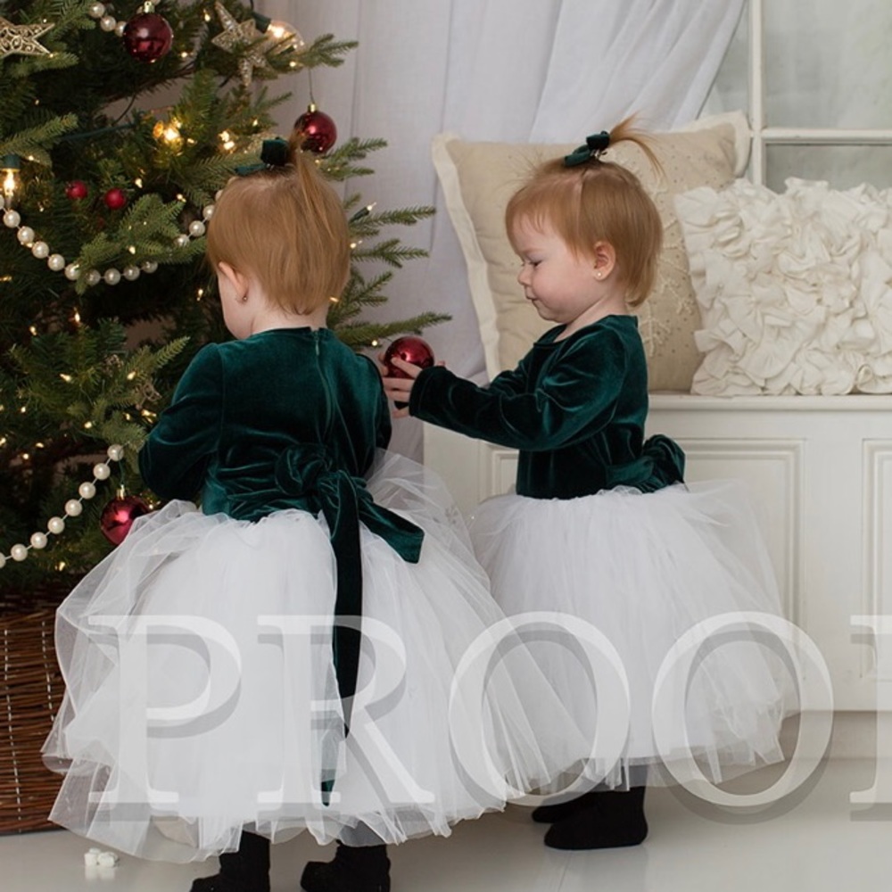 Two Twin Christmas Dresses - Picture 2 of 2